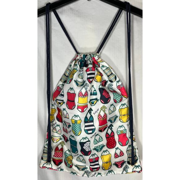 Thirty One Swim Suit Themed Drawstring Sinch Sac Extra Front Pocket Large Size - Picture 2 of 6